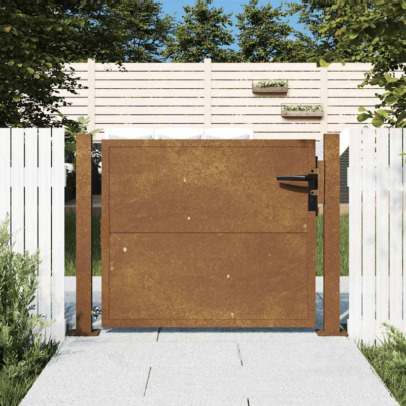 Load image into Gallery viewer, Vidaxl poort 100x100 cm cortenstaal
