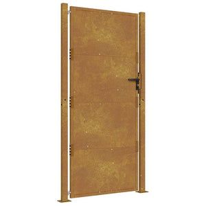 Vidaxl poort 100x175 cm cortenstaal