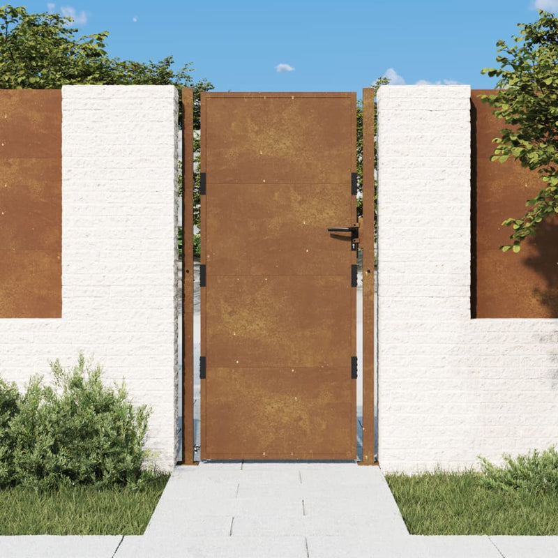 Load image into Gallery viewer, Vidaxl poort 105x205 cm cortenstaal

