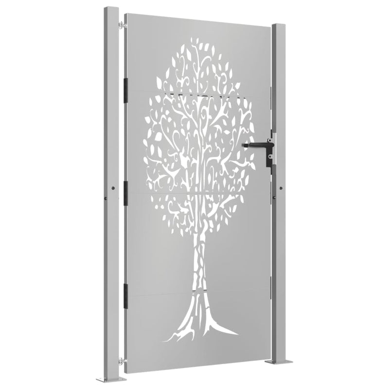 Load image into Gallery viewer, Vidaxl poort 105x180 cm boomontwerp cortenstaal
