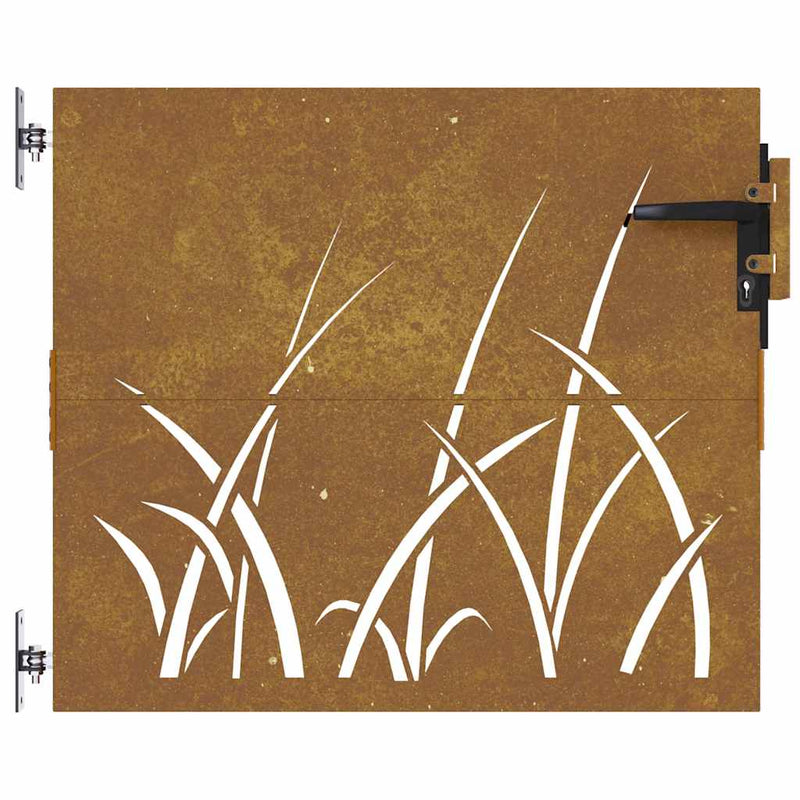 Load image into Gallery viewer, Vidaxl poort 85x75 cm grasontwerp cortenstaal
