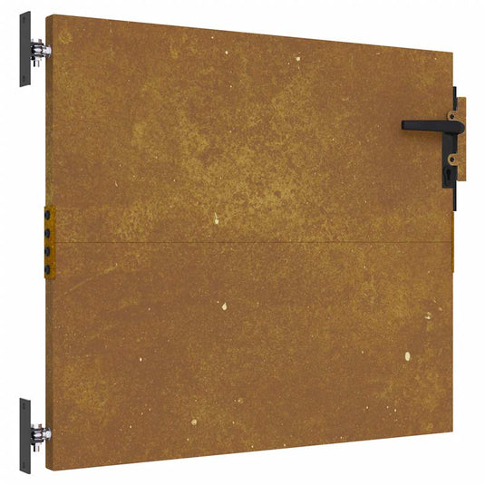 Vidaxl poort 85x75 cm cortenstaal