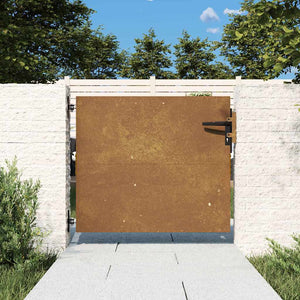 Vidaxl poort 85x75 cm cortenstaal
