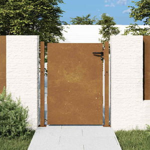 Vidaxl poort 100x150 cm cortenstaal