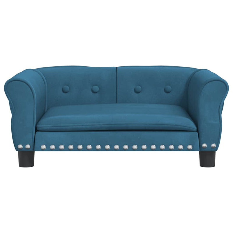 Load image into Gallery viewer, Vidaxl hondenmand 70x45x30 cm fluweel blauw
