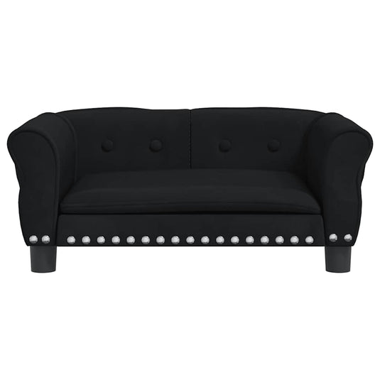 Vidaxl hondenmand 70x45x30 cm fluweel zwart