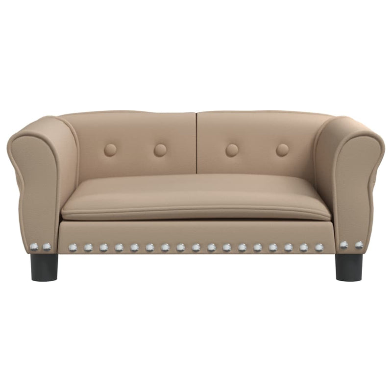 Load image into Gallery viewer, VidaXL Hondenmand 70x45x30 cm kunstleer cappuccinokleurig
