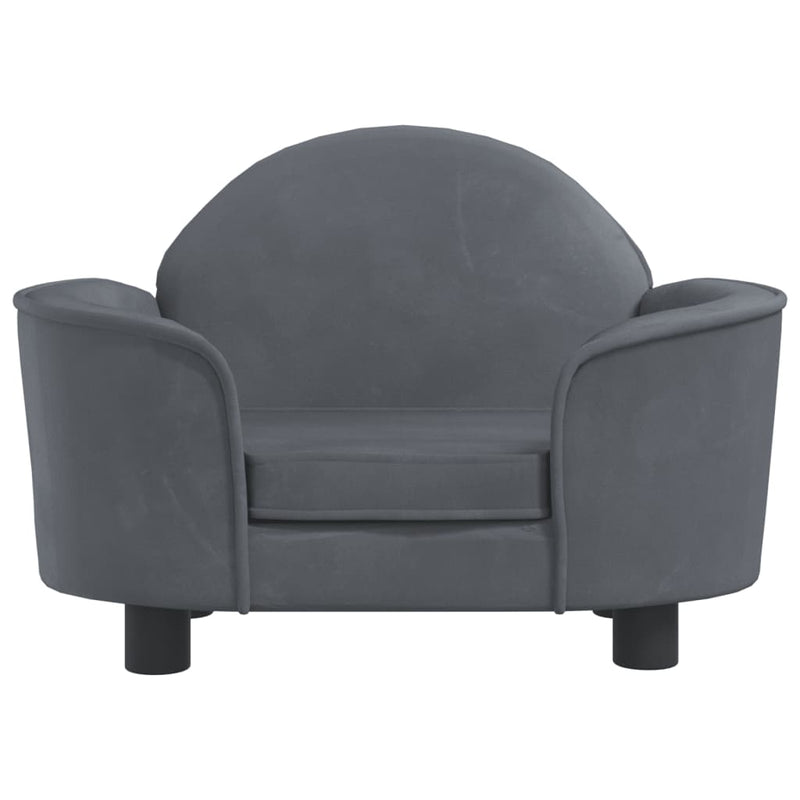 Load image into Gallery viewer, Vidaxl hondenmand 66x40x45 cm fluweel donkergrijs
