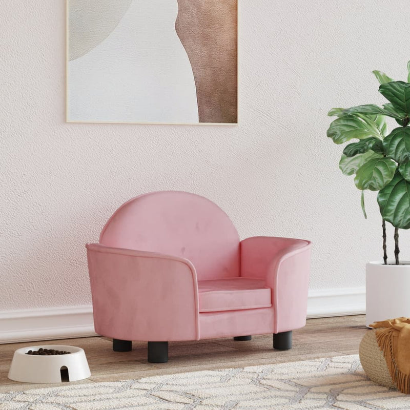 Load image into Gallery viewer, Vidaxl hondenmand 66x40x45 cm fluweel roze
