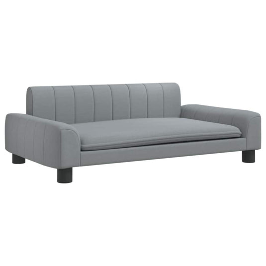Vidaxl hondenmand 90x53x30 cm stof lichtgrijs