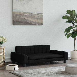 Vidaxl hondenmand 90x53x30 cm stof zwart