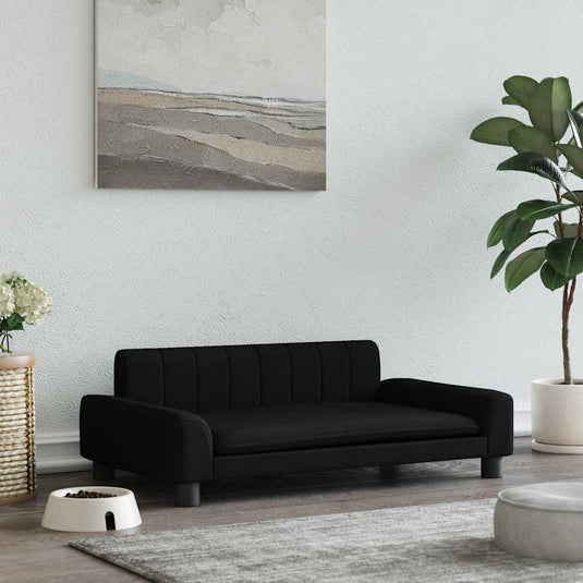 Vidaxl hondenmand 90x53x30 cm stof zwart