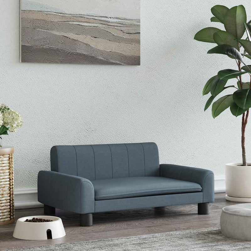 Load image into Gallery viewer, Vidaxl hondenmand 70x45x30 cm stof donkergrijs
