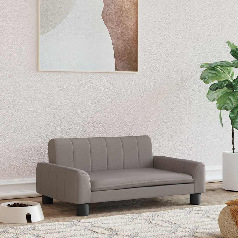 Chargez l'image dans la visionneuse de la galerie, Vidaxl hondenmand 70x45x30 cm stof taupe
