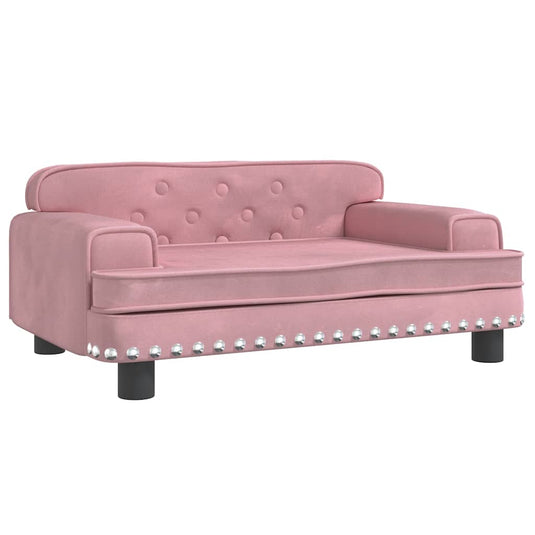 Vidaxl hondenmand 70x45x30 cm fluweel roze