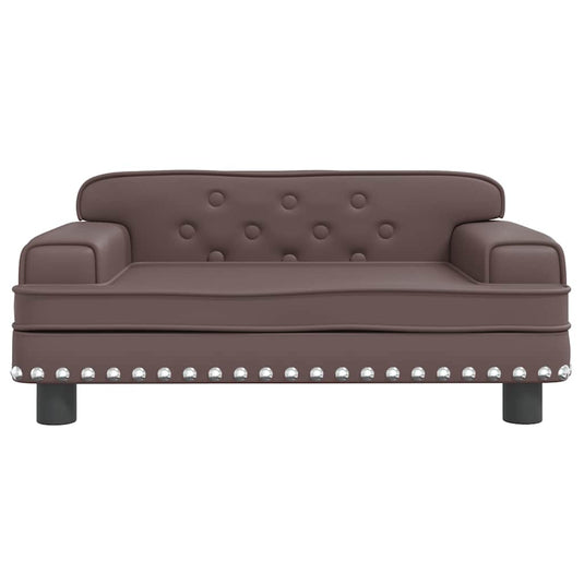 VidaXL Hondenmand 70x45x30 cm kunstleer bruin