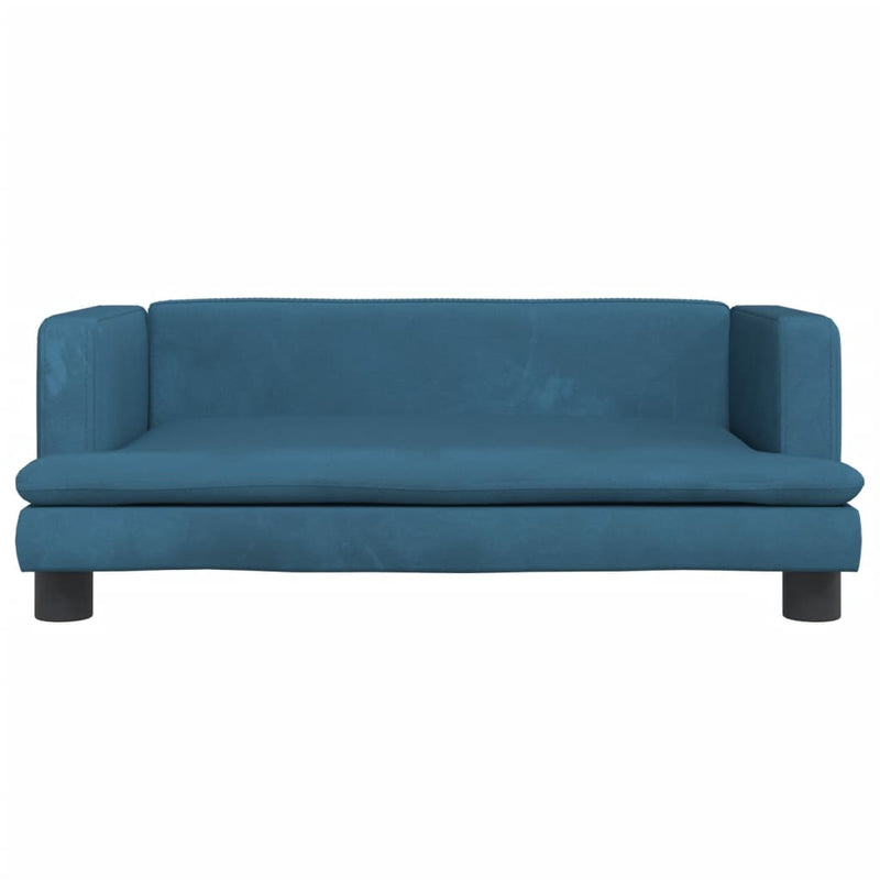 Load image into Gallery viewer, VidaXL Hondenmand 80x45x30 cm fluweel blauw
