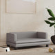 Vidaxl hondenmand 80x45x30 cm kunstleer grijs