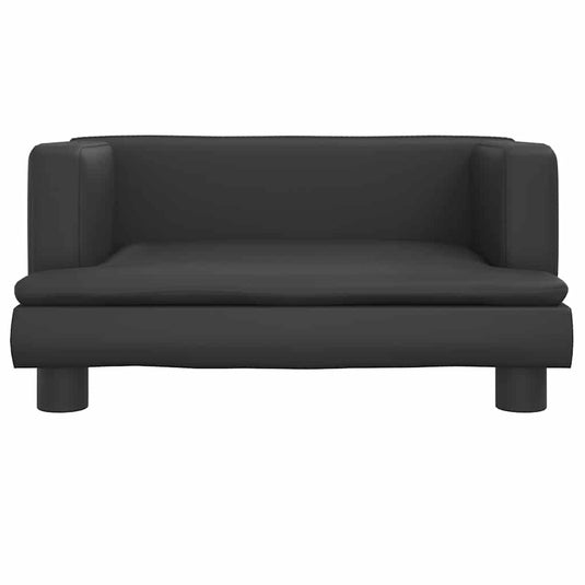Vidaxl hondenmand 60x40x30 cm kunstleer zwart