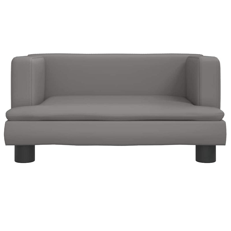Load image into Gallery viewer, Vidaxl hondenmand 60x40x30 cm kunstleer grijs
