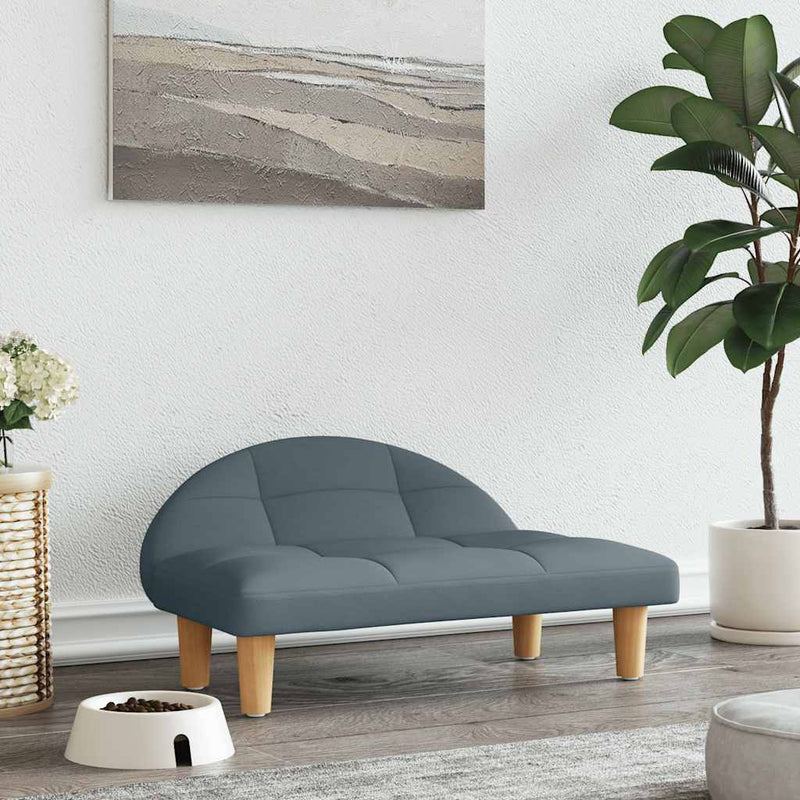 Load image into Gallery viewer, Vidaxl hondenmand 70x52x30 cm stof donkergrijs
