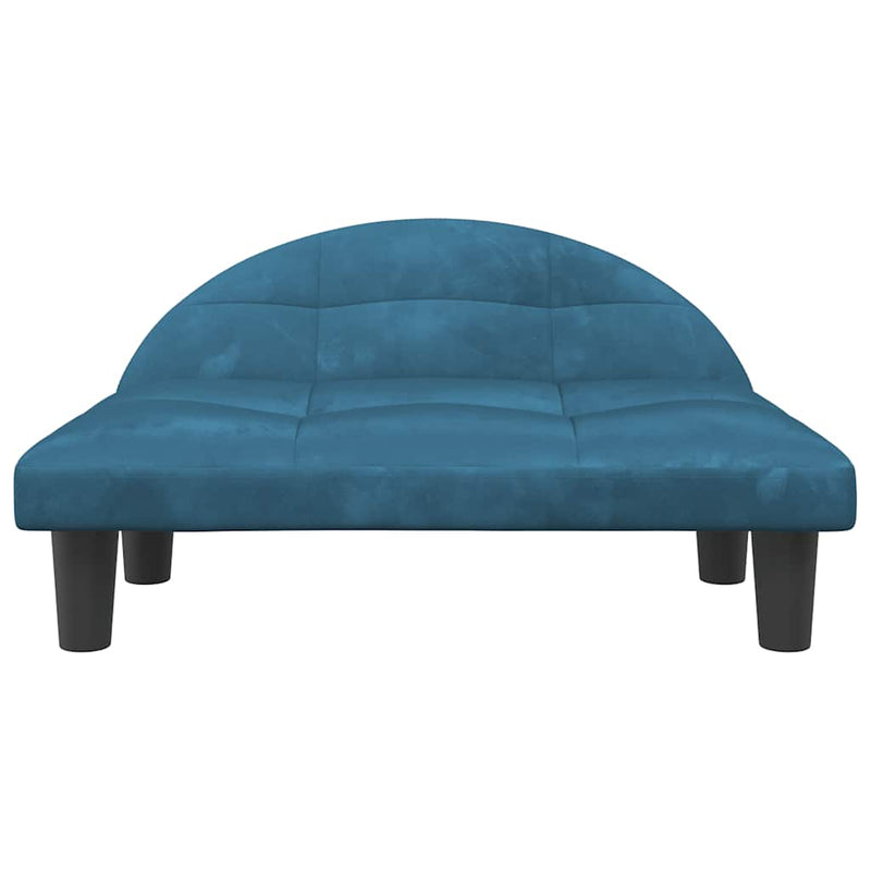Load image into Gallery viewer, Vidaxl hondenmand 70x52x30 cm fluweel blauw
