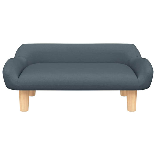 Vidaxl hondenmand 70x40x24 cm stof donkergrijs