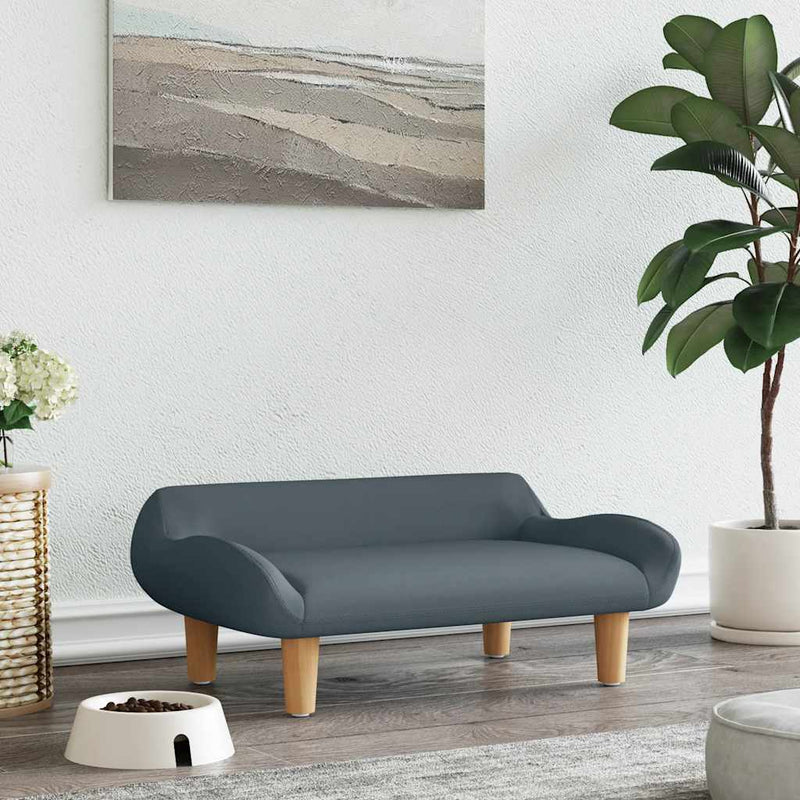 Load image into Gallery viewer, Vidaxl hondenmand 70x40x24 cm stof donkergrijs
