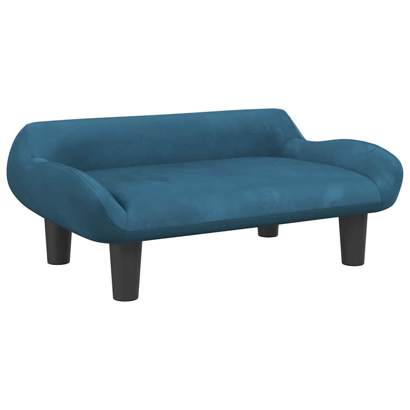 Load image into Gallery viewer, Vidaxl hondenmand 70x40x24 cm fluweel blauw
