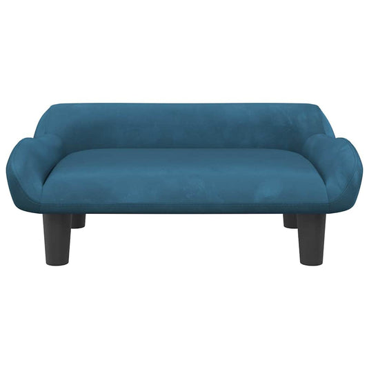 Vidaxl hondenmand 70x40x24 cm fluweel blauw
