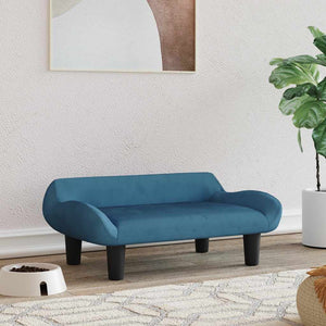 Vidaxl hondenmand 70x40x24 cm fluweel blauw