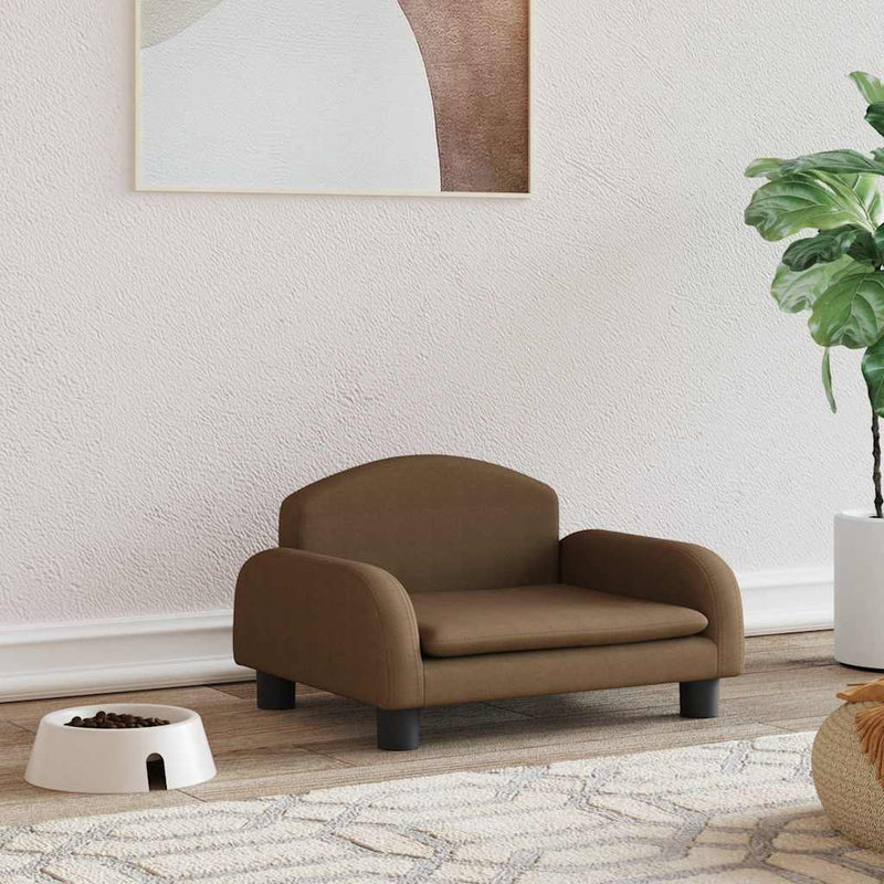 Load image into Gallery viewer, Vidaxl hondenmand 50x40x30 cm stof bruin
