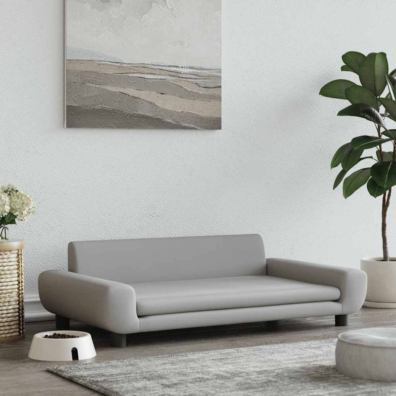 Load image into Gallery viewer, Vidaxl hondenmand 100x54x33 cm fluweel lichtgrijs
