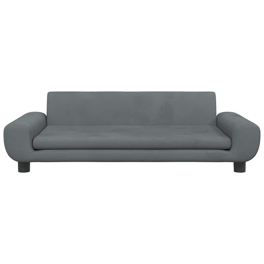 Vidaxl hondenmand 100x54x33 cm fluweel donkergrijs
