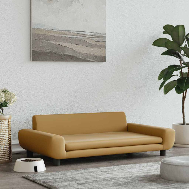 Load image into Gallery viewer, Vidaxl hondenmand 100x54x33 cm fluweel bruin
