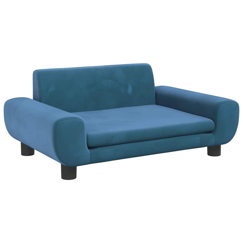 Load image into Gallery viewer, Vidaxl hondenmand 70x45x33 cm fluweel blauw
