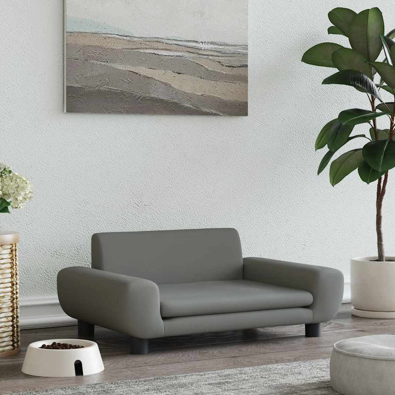 Load image into Gallery viewer, Vidaxl hondenmand 70x45x33 cm fluweel donkergrijs

