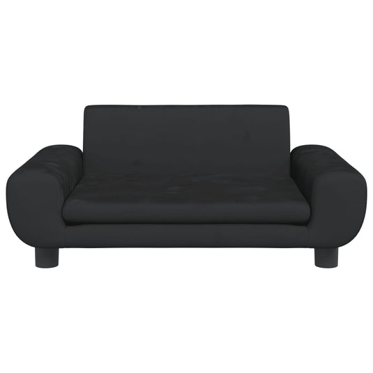 Vidaxl hondenmand 70x45x33 cm fluweel zwart