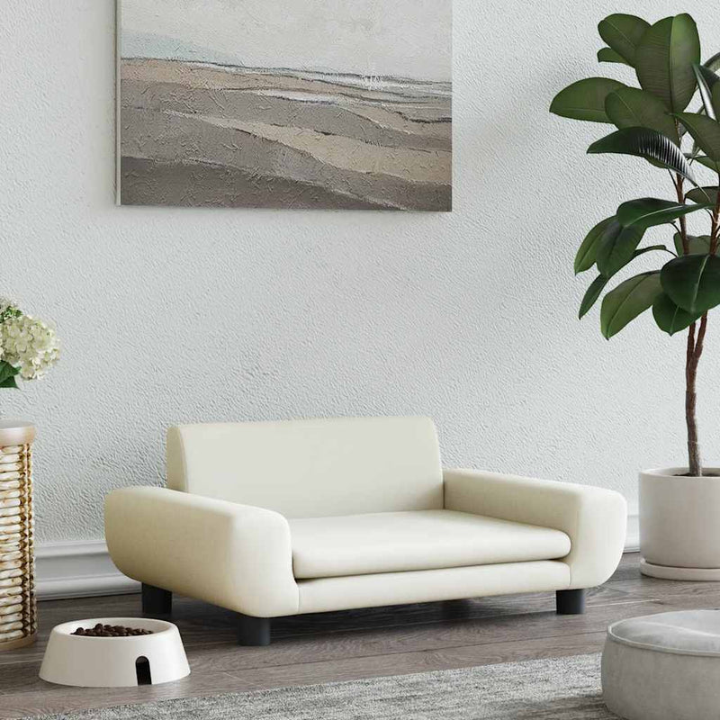 Load image into Gallery viewer, Vidaxl hondenmand 70x45x33 cm fluweel crèmekleurig
