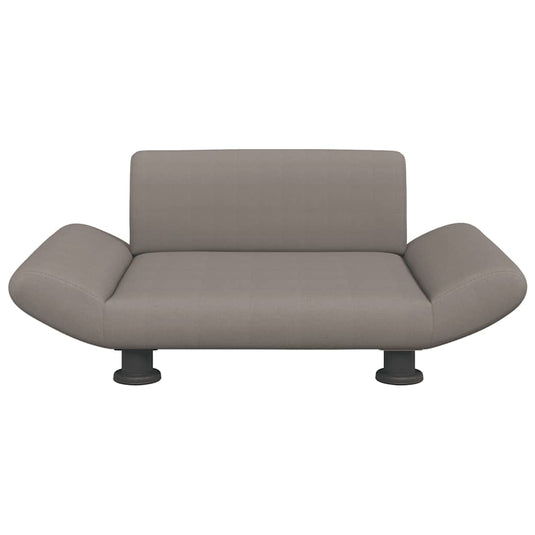 Vidaxl hondenmand 70x45x28 cm stof taupe