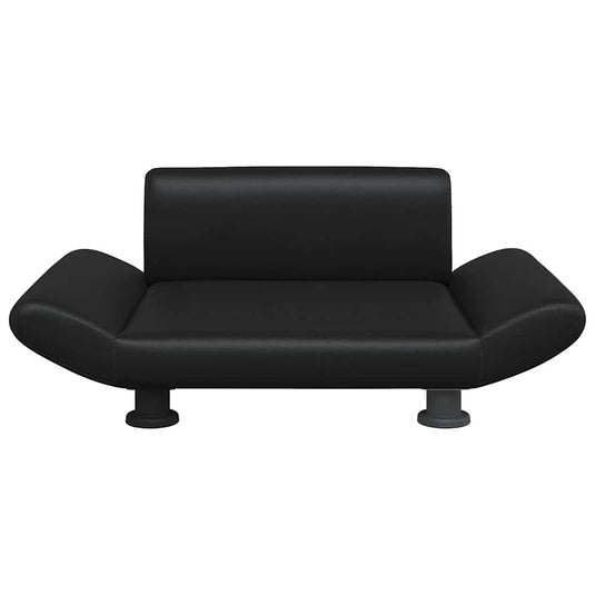 VidaXL Hondenmand 70x45x28 cm kunstleer zwart