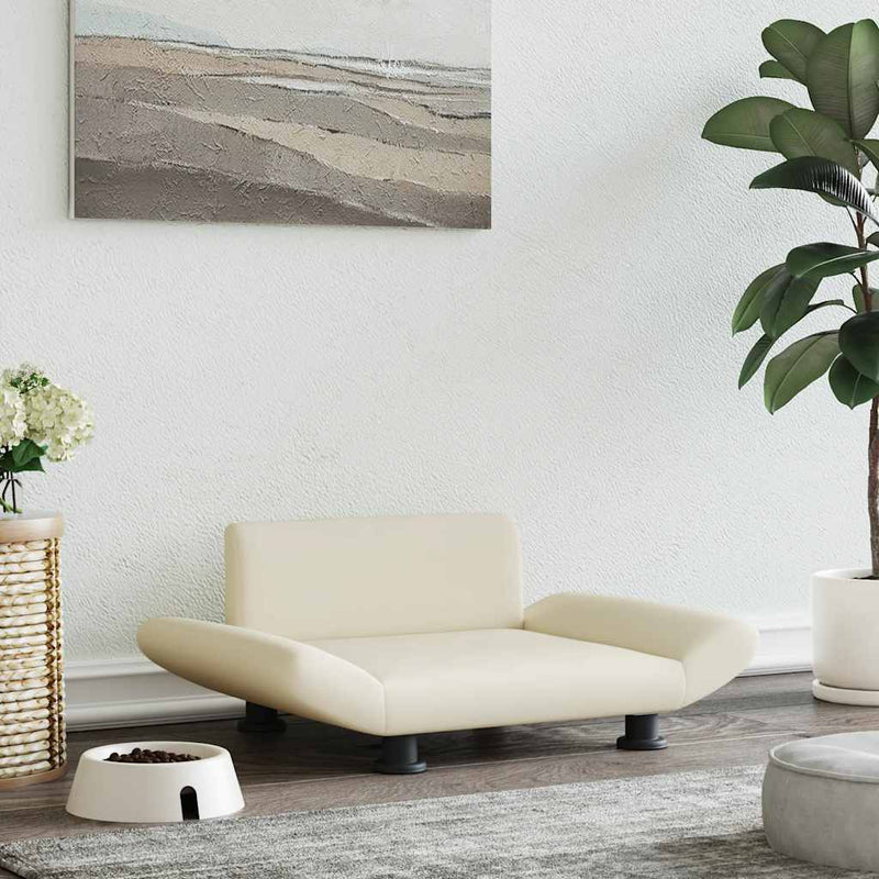 Load image into Gallery viewer, Vidaxl hondenmand 70x45x28 cm kunstleer crèmekleurig
