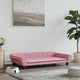 Vidaxl hondenmand 100x50x21 cm fluweel roze