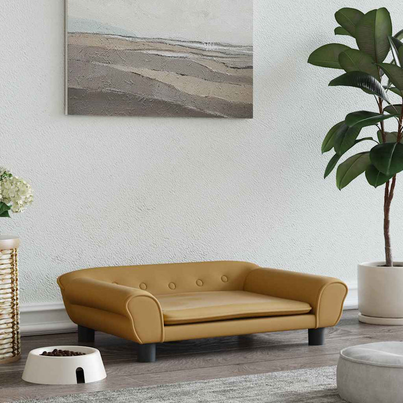Load image into Gallery viewer, Vidaxl hondenmand 70x48x22 cm fluweel bruin
