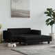 Vidaxl hondenmand met verlengstuk 100x50x30 cm fluweel zwart