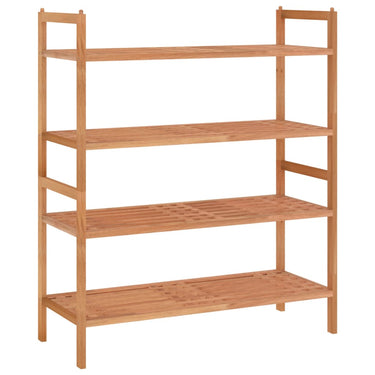 Vidaxl schoenenrekken 2 st 69x27x41 cm massief walnotenhout