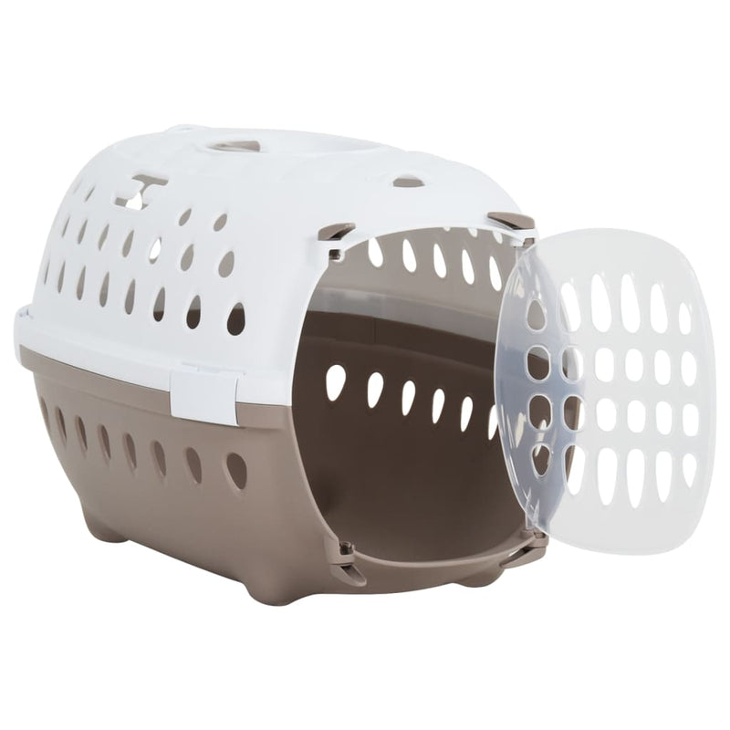Load image into Gallery viewer, Vidaxl reismand 50x34,5x32 cm polypropeen wit en bruin
