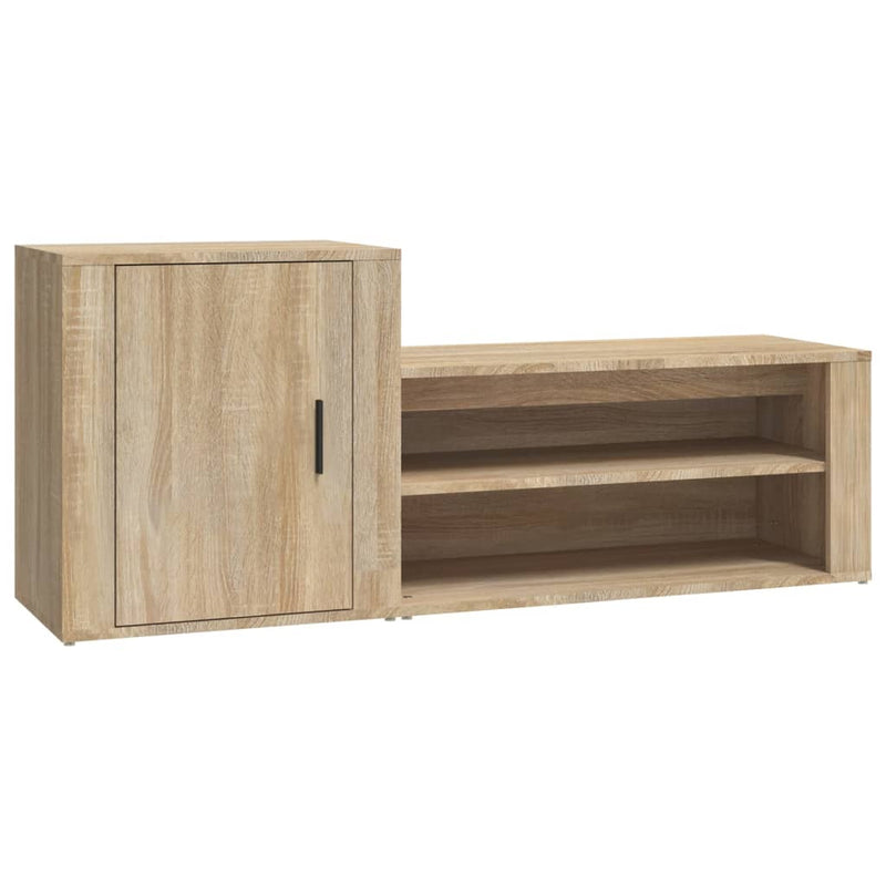 Load image into Gallery viewer, Vidaxl schoenenkast 130x35x54 cm bewerkt hout sonoma eikenkleurig
