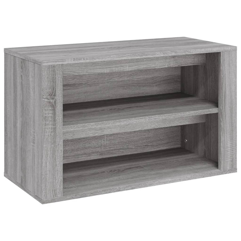 Load image into Gallery viewer, Vidaxl schoenenrek 75x35x45 cm bewerkt hout grijs sonoma eikenkleur
