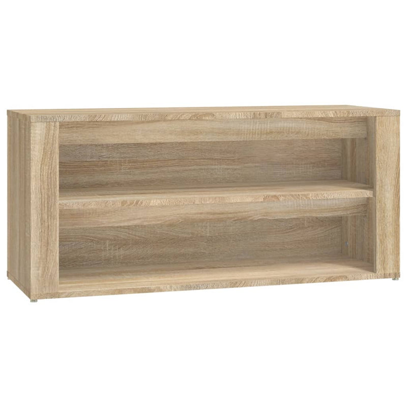 Load image into Gallery viewer, Vidaxl schoenenrek 100x35x45 cm bewerkt hout sonoma eikenkleurig
